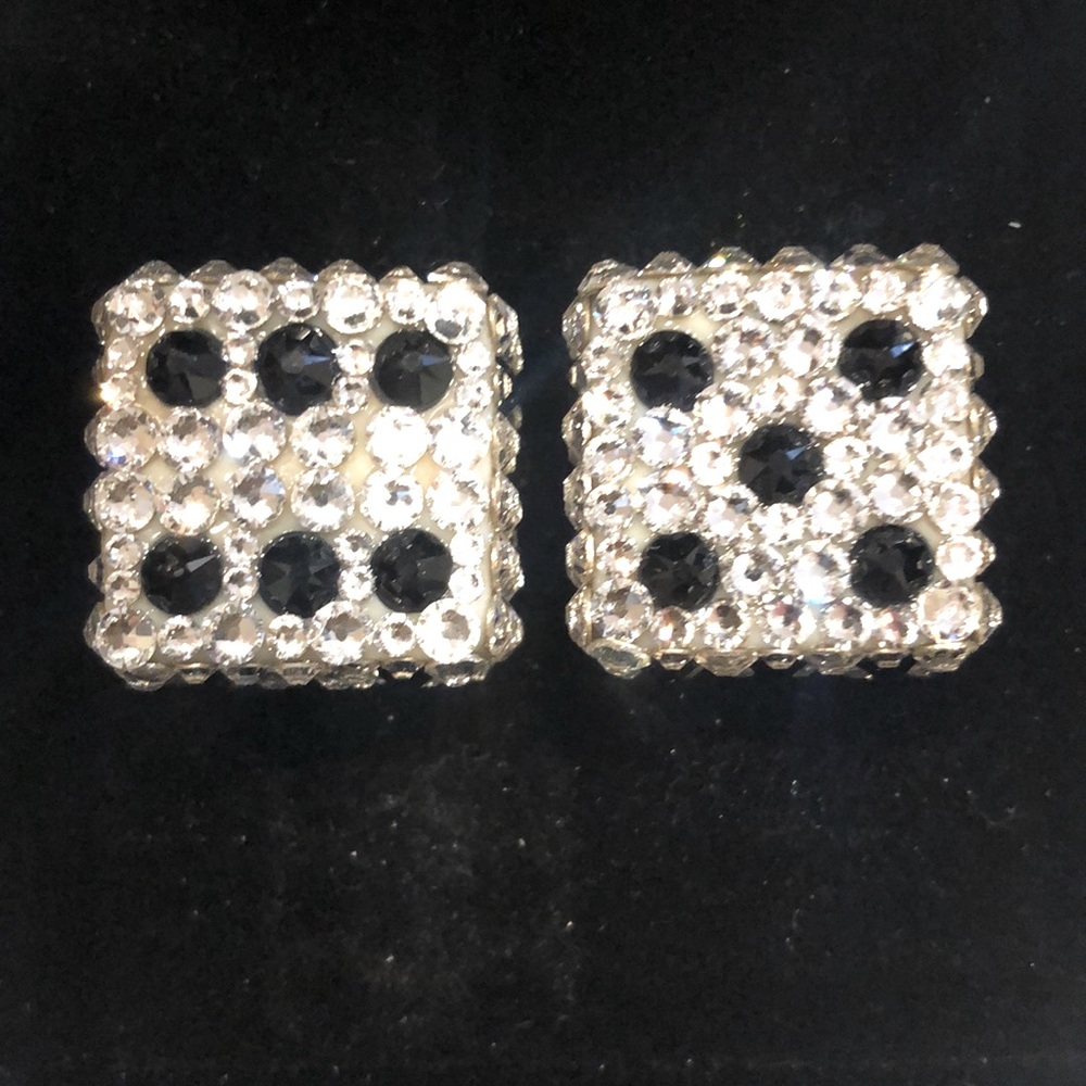 Jimmy Crystal NY VTG Customized Swarovski Crystal Dice - Pristine Condition